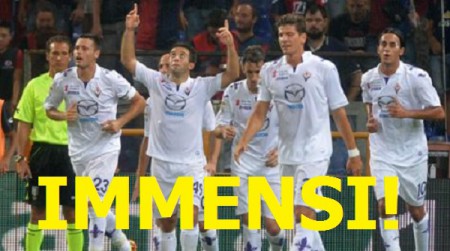 2° TURNO: UNA FIORENTINA DEVASTANTE STRAVINCE 2-5 A GENOVA!